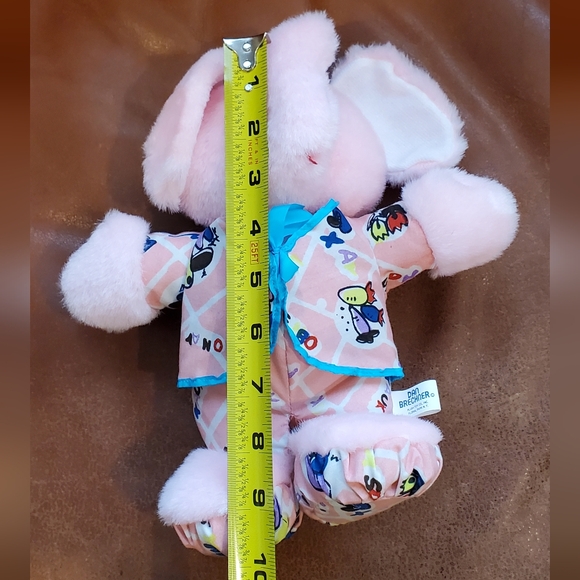 10 inch Dan Brechner Pink Pajamas Elephant Stuffed Animal Plush Toy No Paper Tag - Picture 4 of 6